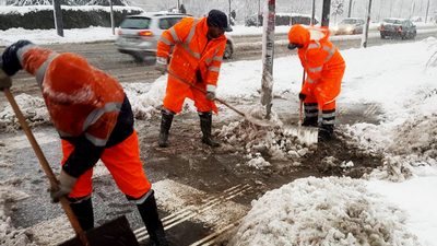 Gradska čistoća radi pojačanim tempom zbog snega